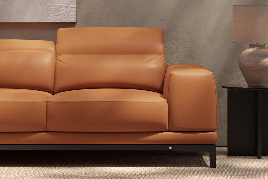Valletta Leather Corner Sectional Lounge