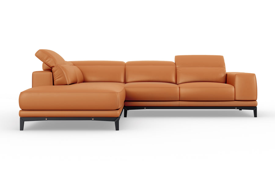 Valletta Leather Corner Sectional Lounge