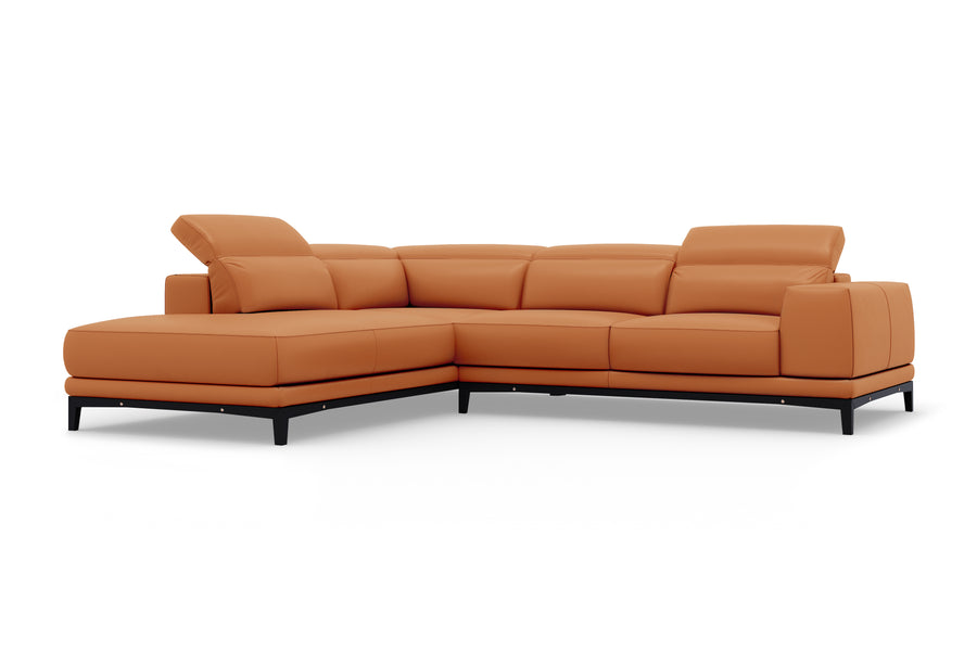Valletta Leather Corner Sectional Lounge