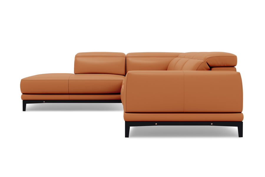 Valletta Leather Corner Sectional Lounge