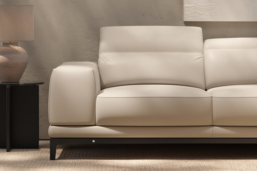 Valletta Leather Corner Sectional Lounge