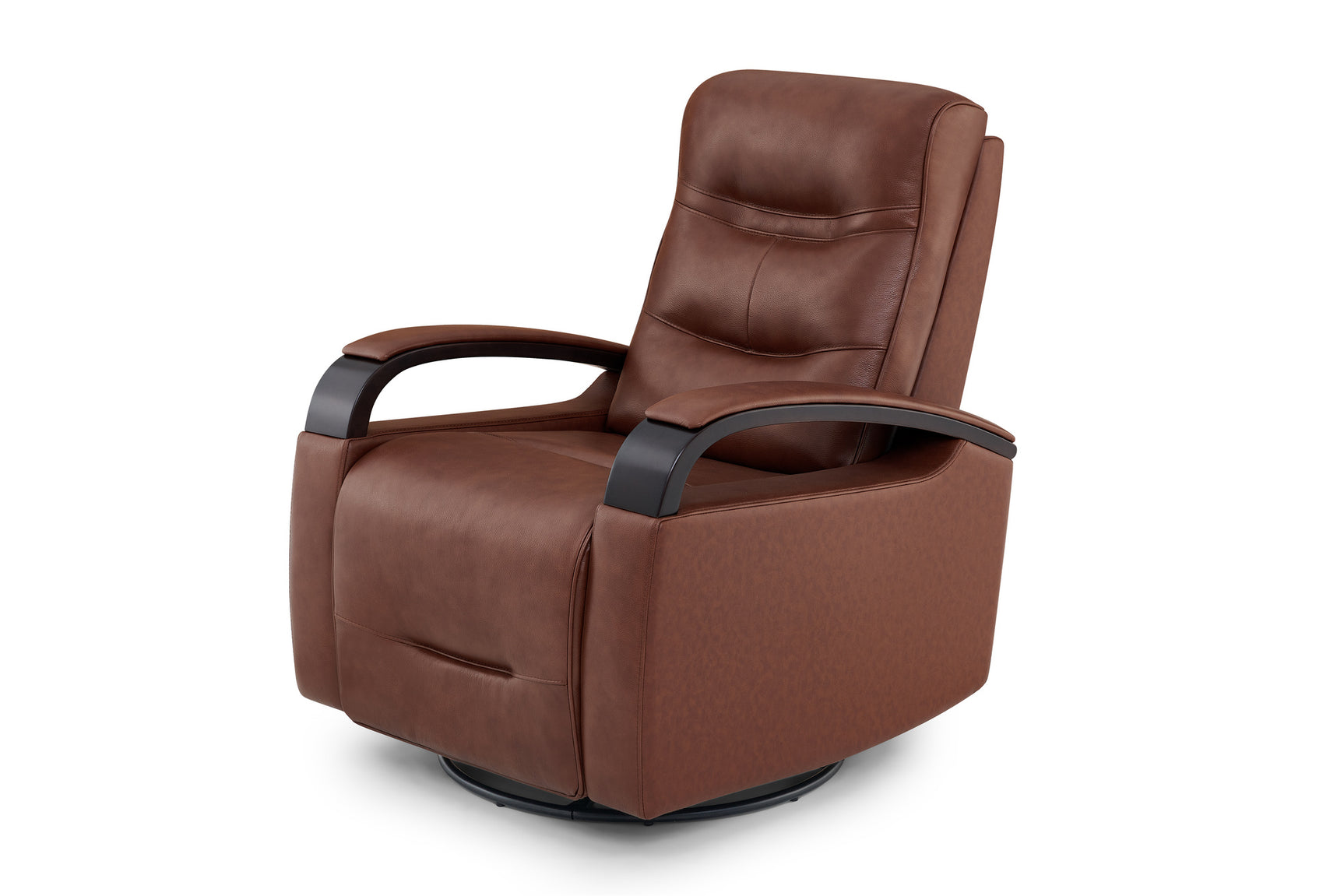Laisha Leather Swivel Recliner Chair