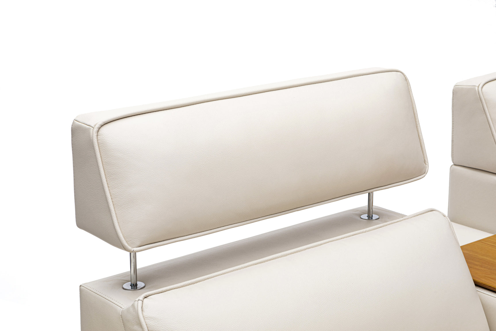 Lesley Leather Dual Recliner Lounge with Console