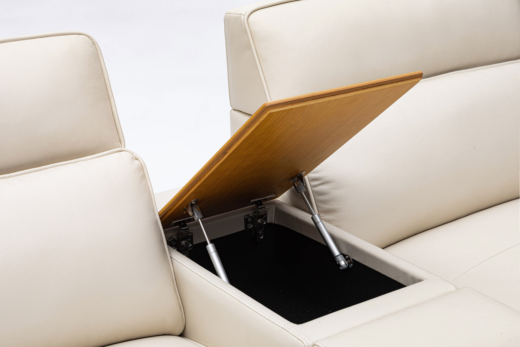 Lesley Leather Dual Recliner Lounge with Console