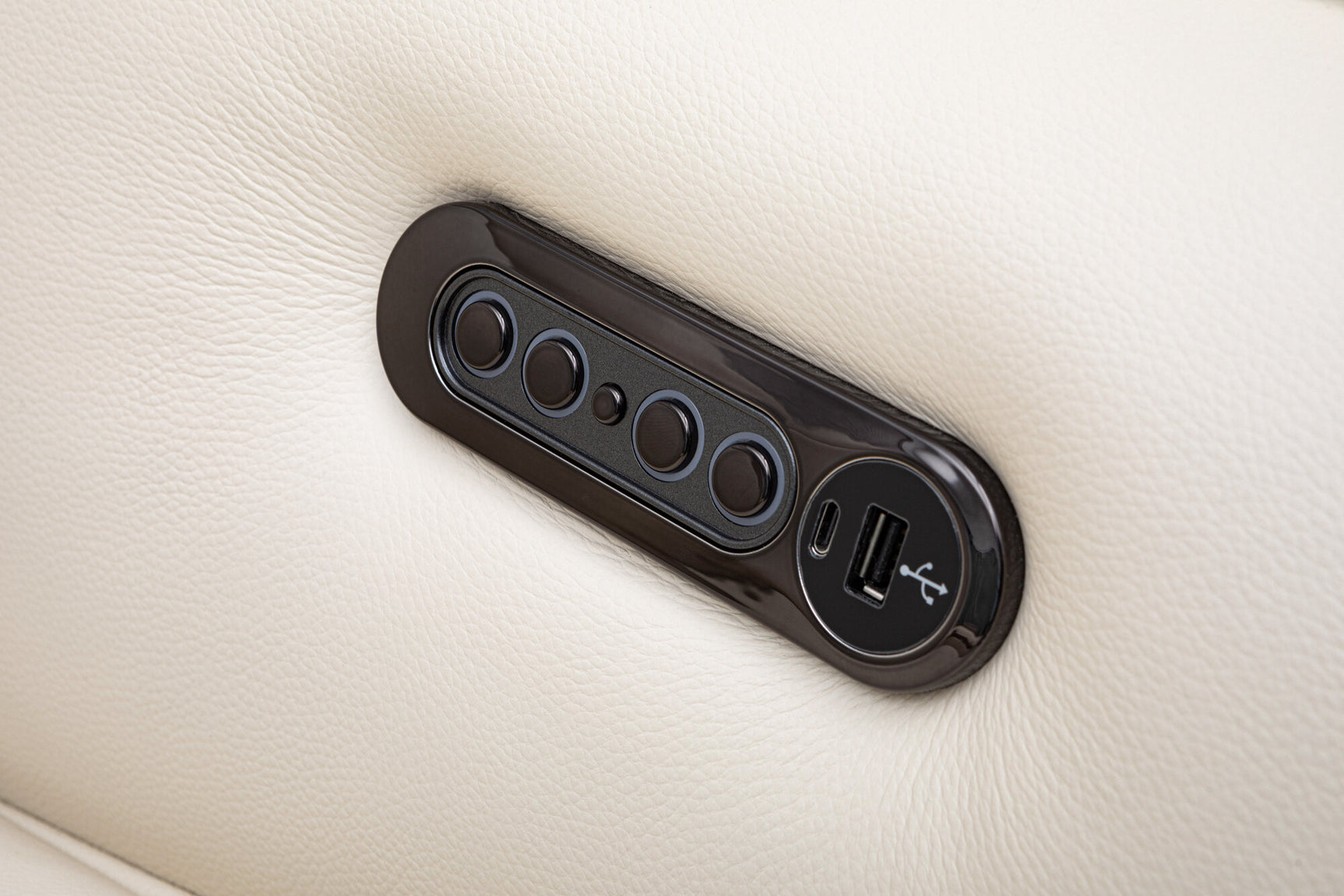 Lesley Leather Dual Recliner Lounge with Console