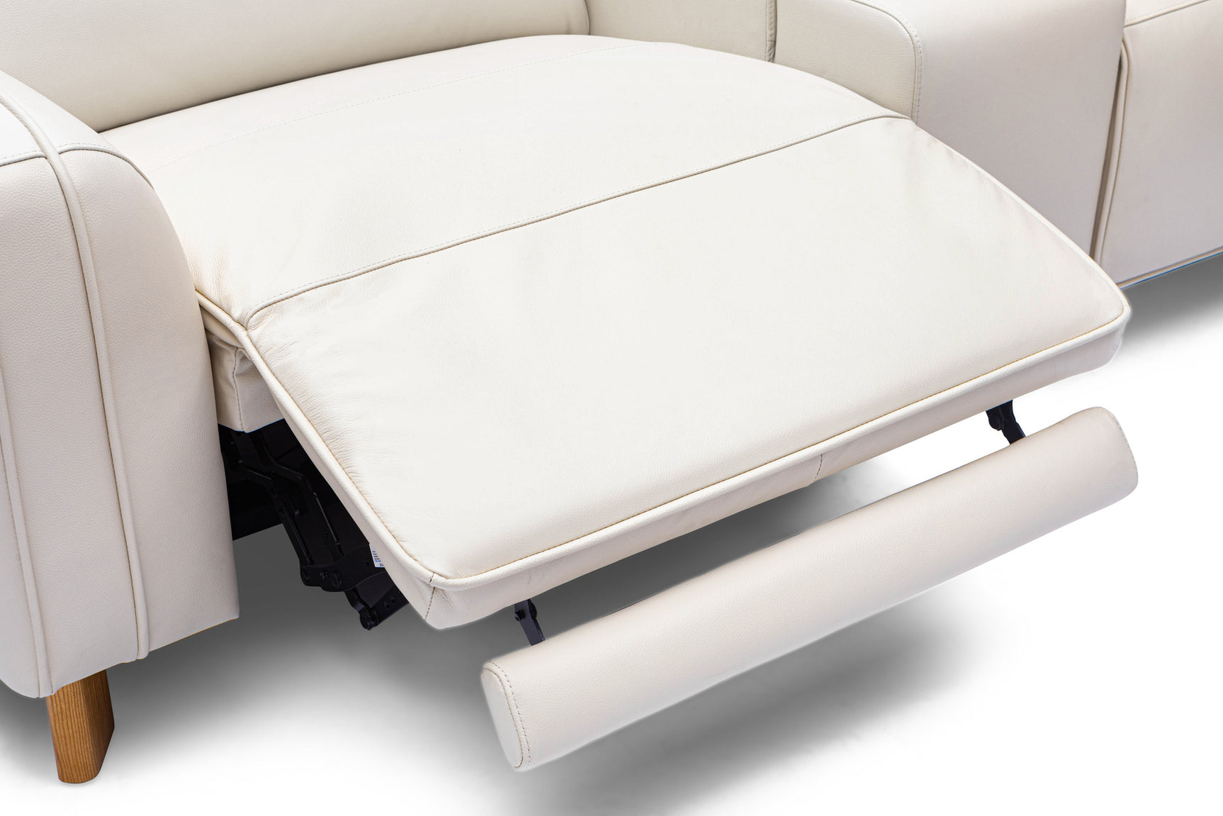 Lesley Leather Dual Recliner Lounge with Console