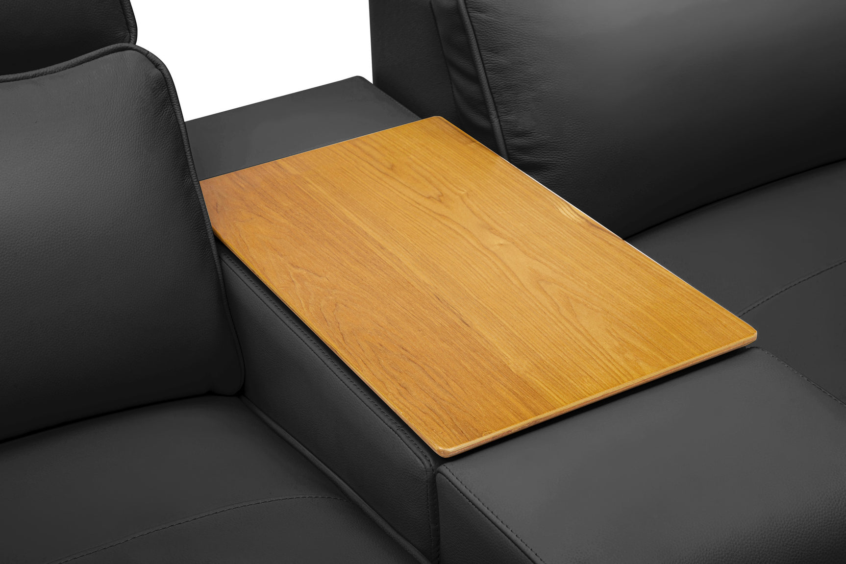 Lesley Leather Dual Recliner Lounge with Console