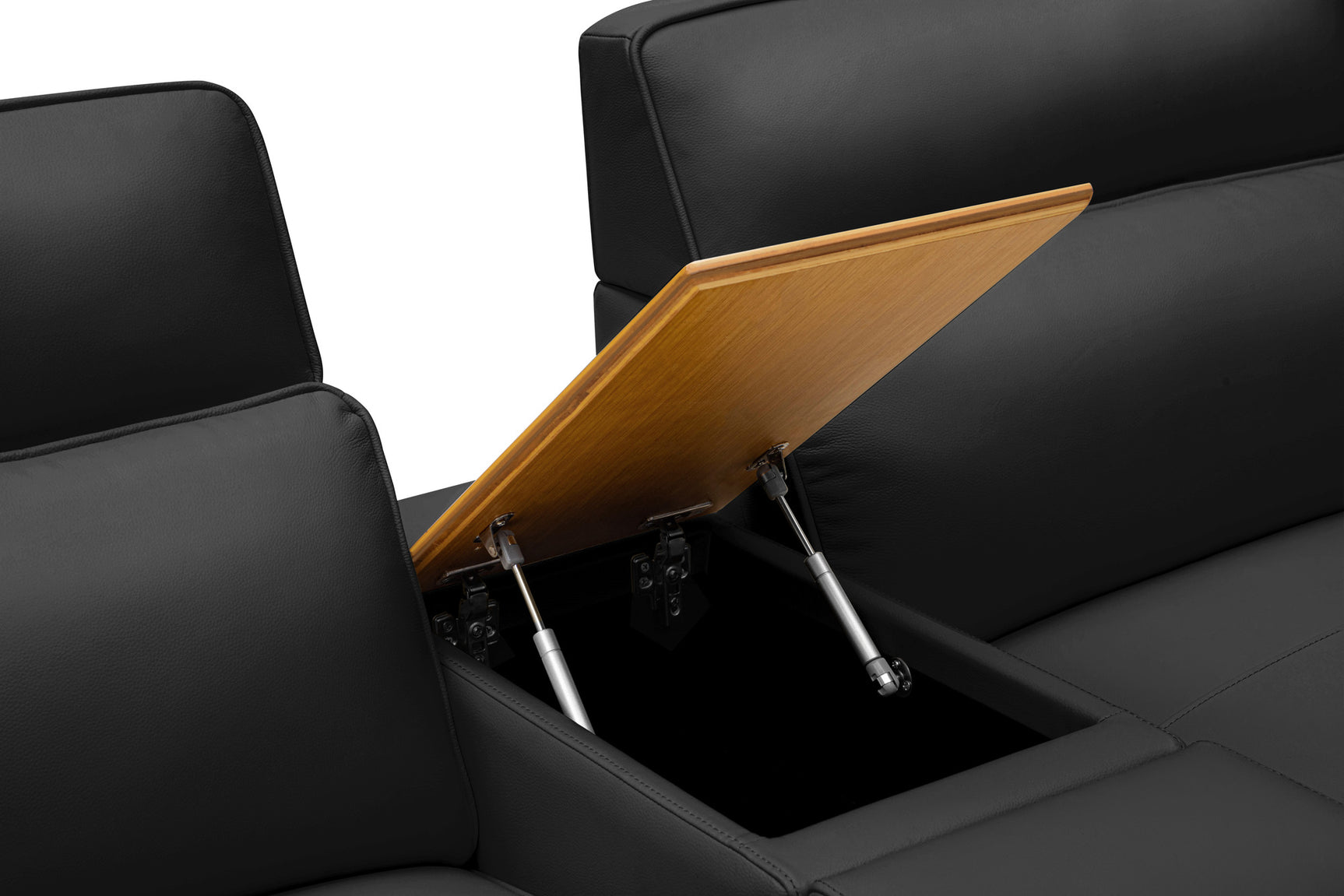 Lesley Leather Dual Recliner Lounge with Console