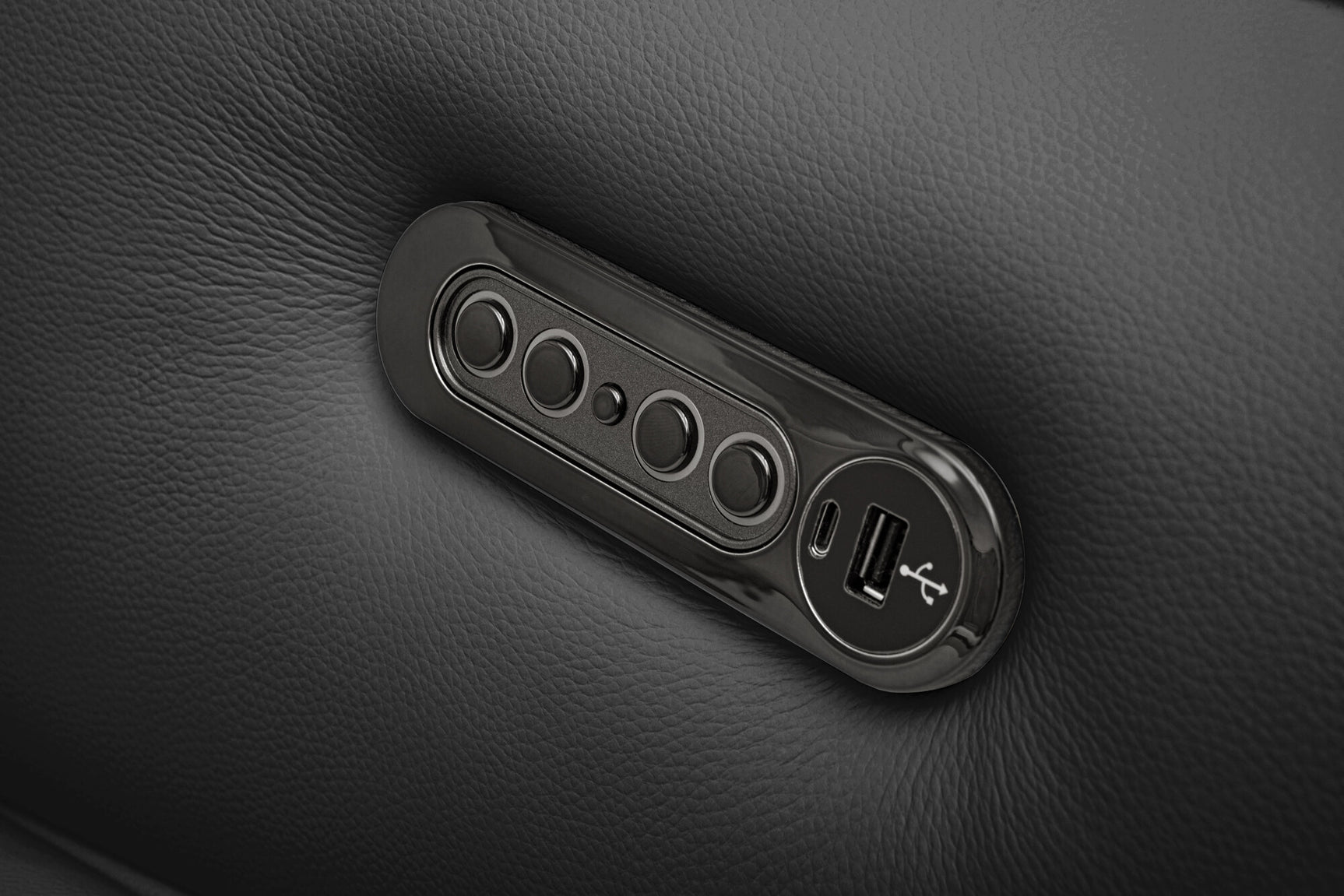 Lesley Leather Dual Recliner Lounge with Console