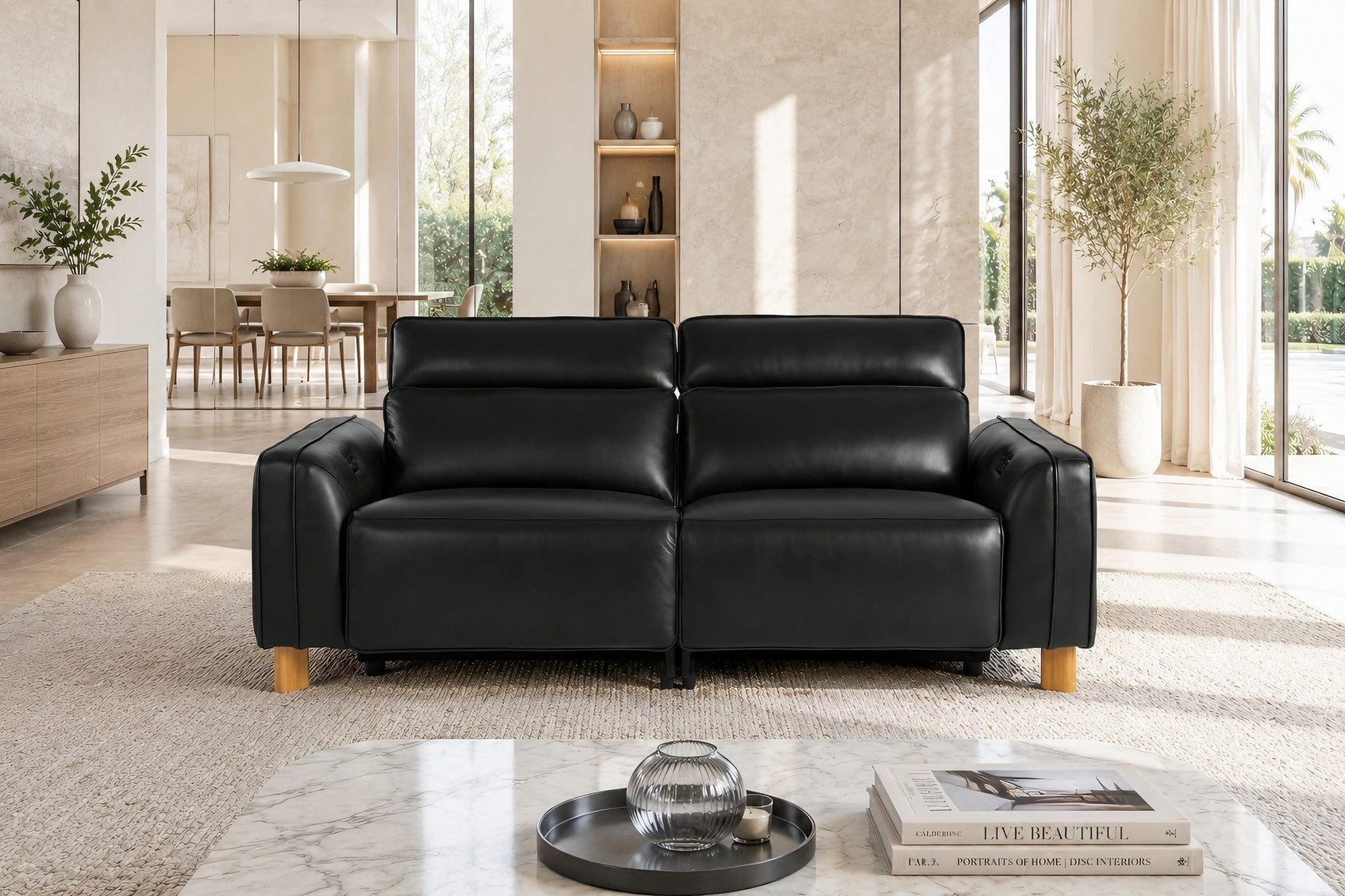 Lesley Leather Recliner Lounge