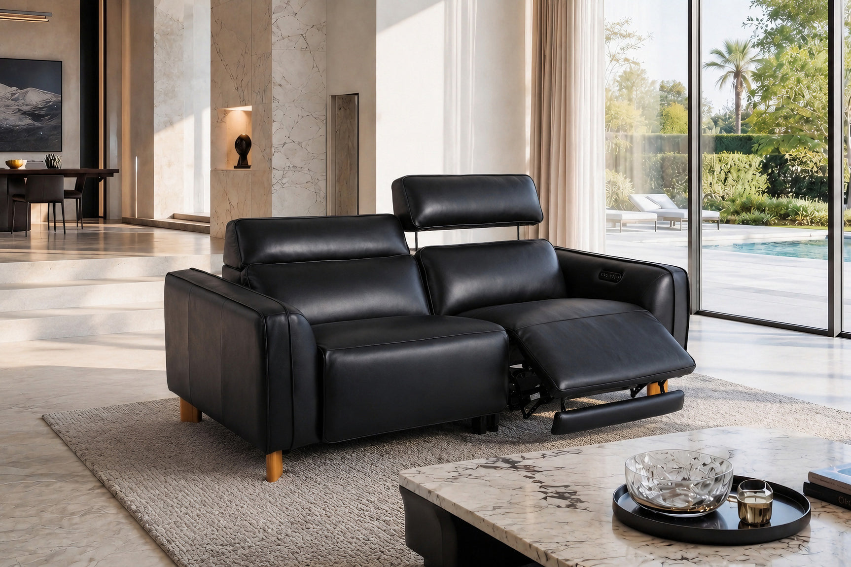 Lesley Leather Recliner Lounge