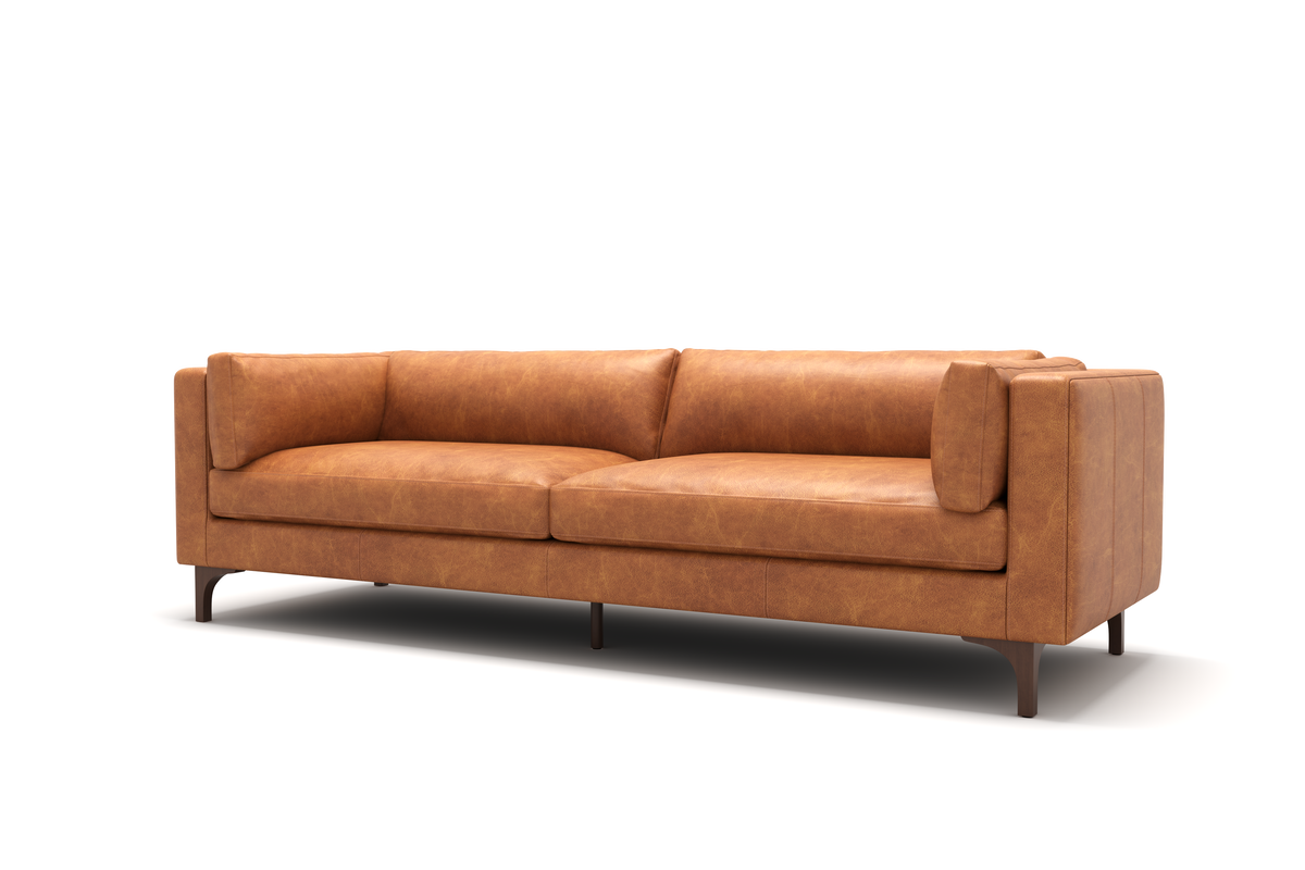 Valencia Mary Top Grain Nappa Full Leather Wide Lounge, Cognac