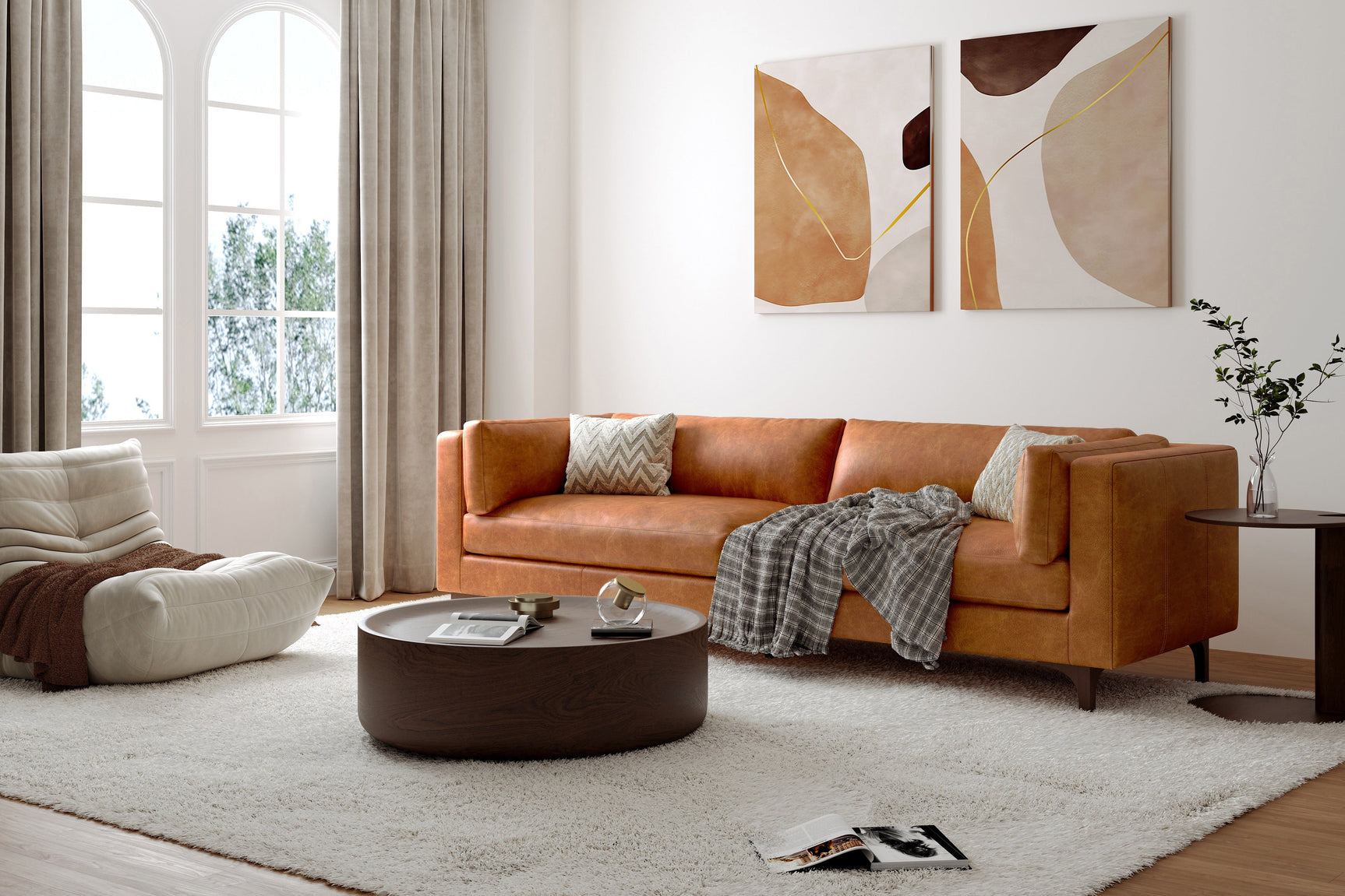 Mary Leather Lounge