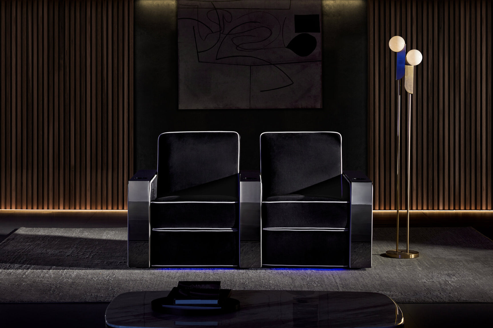 Naples Elegance Home Theater Lounge