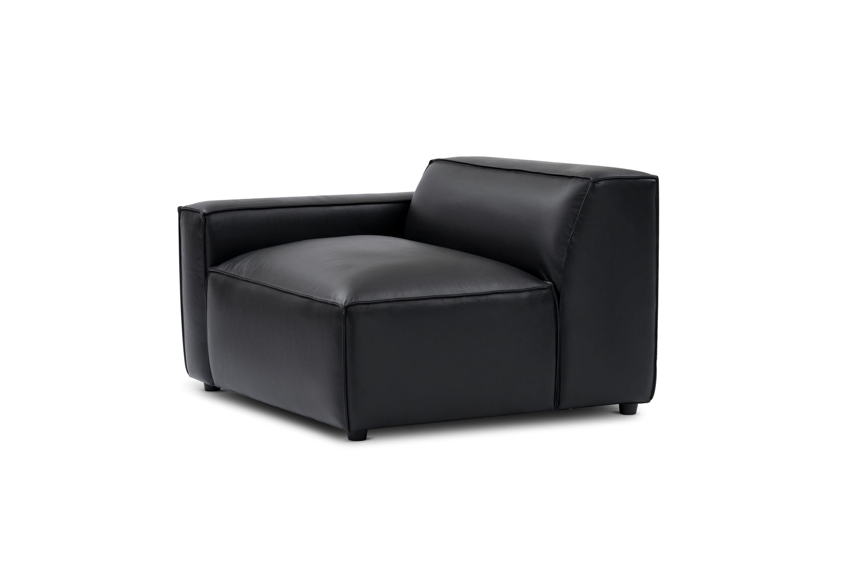 Nathan Leather Left Arm Lounge Module