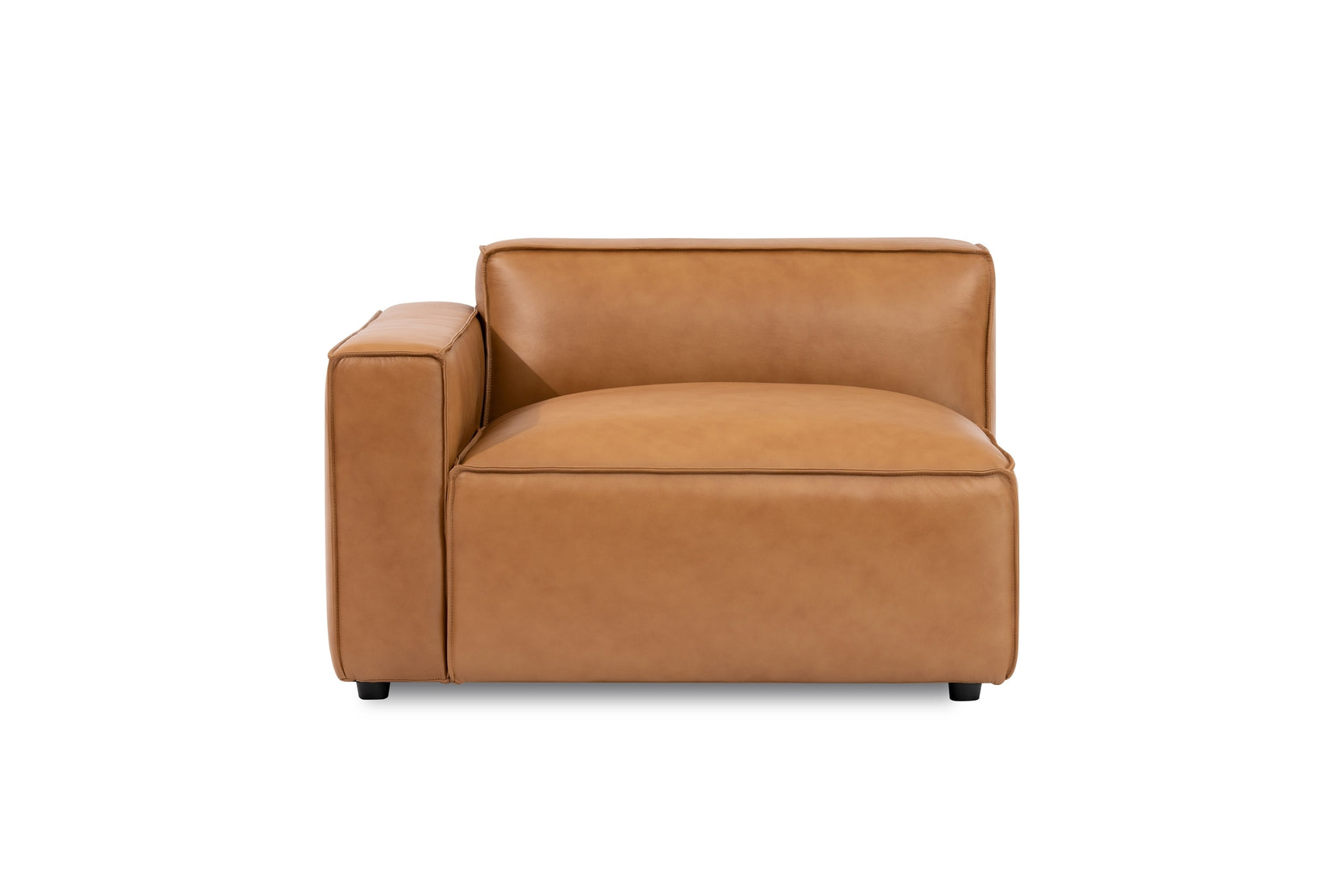Nathan Leather Left Arm Lounge Module