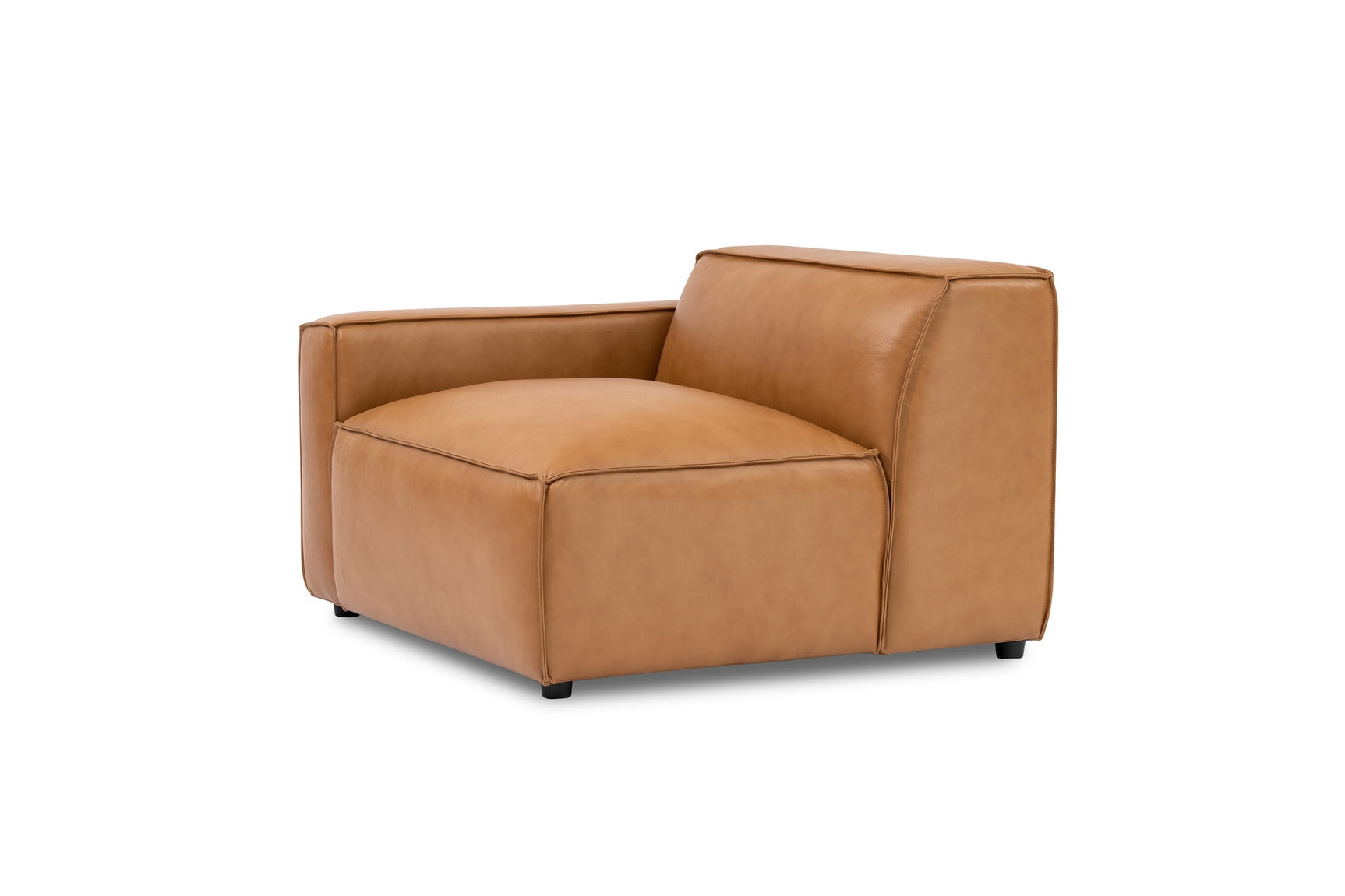 Nathan Leather Left Arm Lounge Module