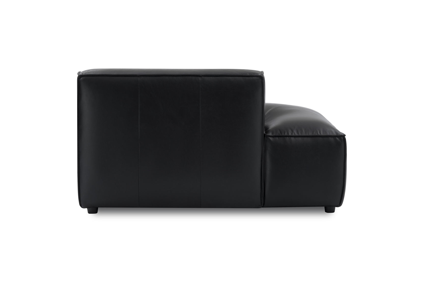 Nathan Leather Left Open-End Lounge Module
