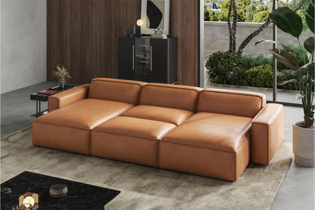 Nathan Leather Modular Bed Sectional Lounge