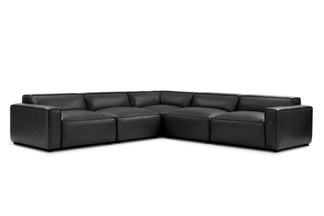 Nathan Leather Modular Corner Sectional Lounge