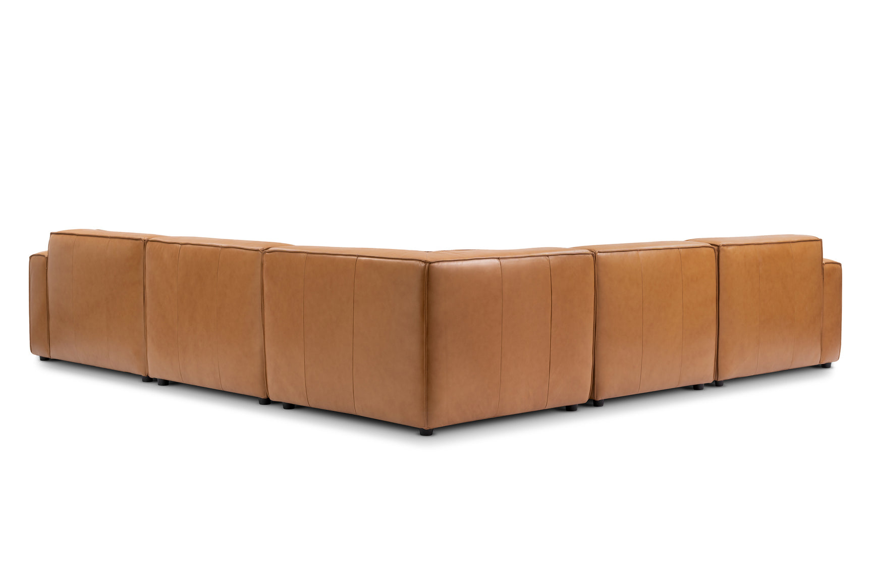 Nathan Leather Modular Corner Sectional Lounge