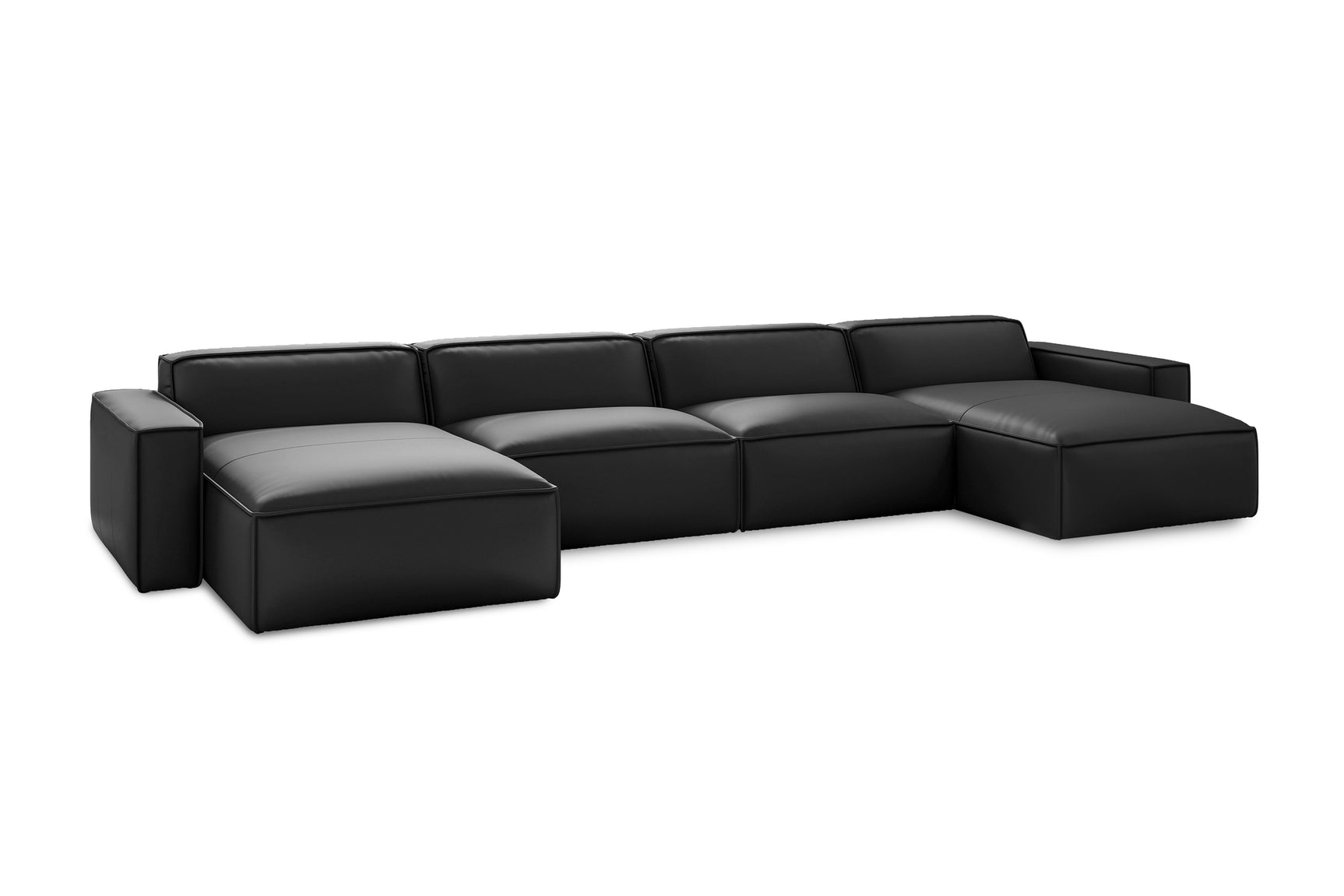 Nathan Leather Modular Sectional Lounge