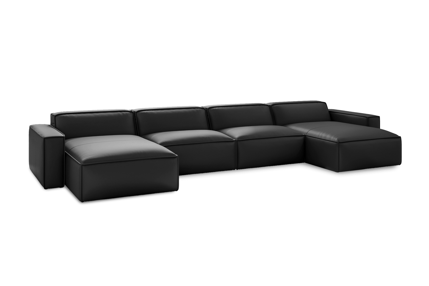 Nathan Leather Modular Sectional Lounge