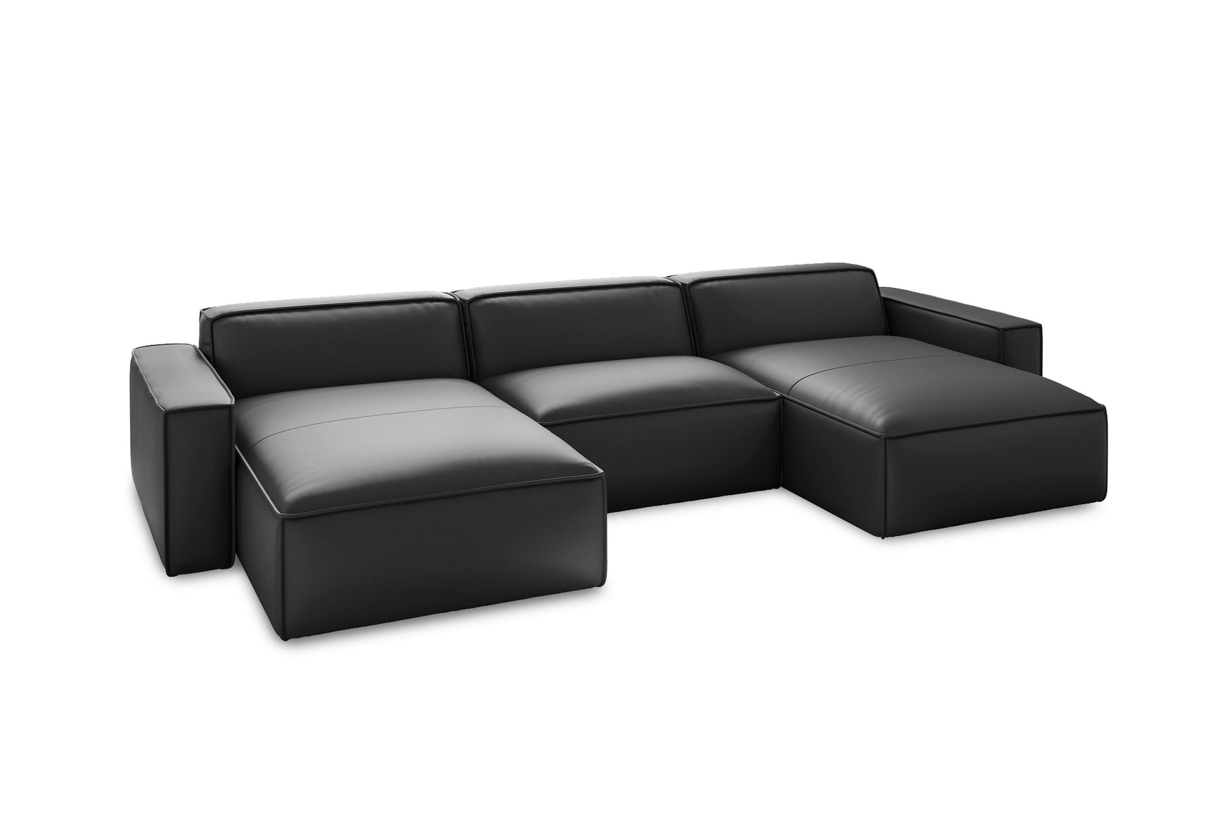 Nathan Leather Modular Sectional Lounge