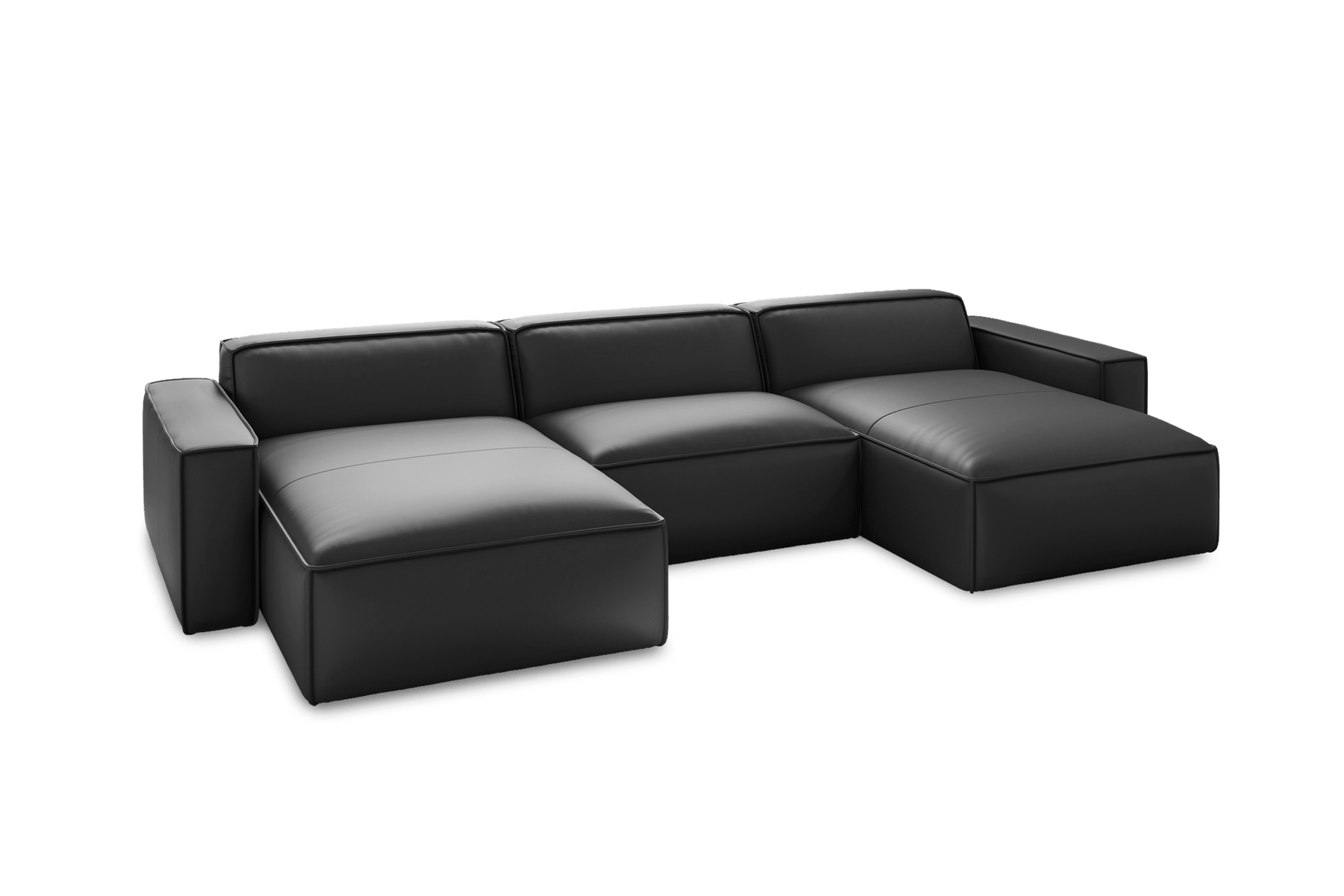 Nathan Leather Modular Sectional Lounge