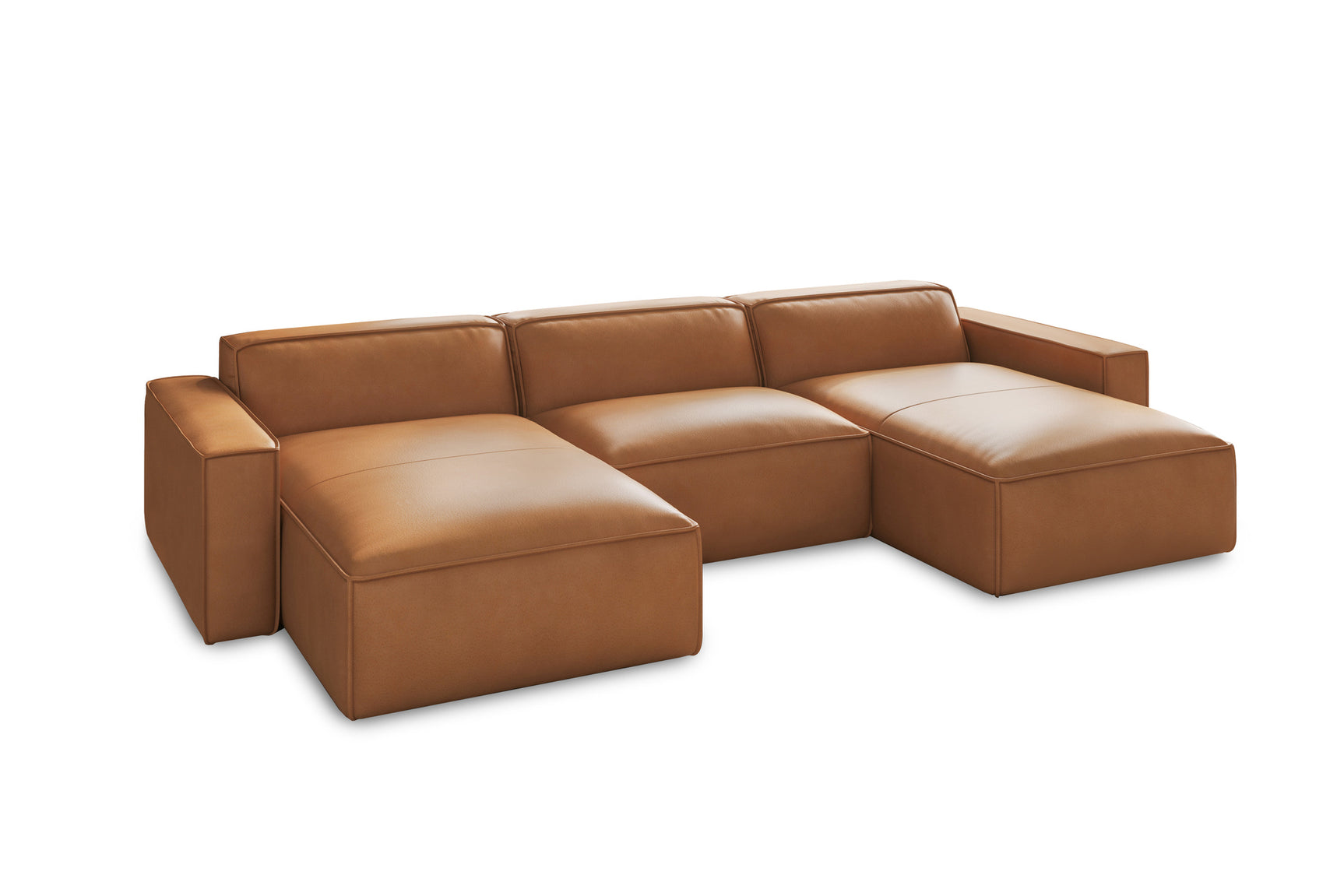 Nathan Leather Modular Sectional Lounge