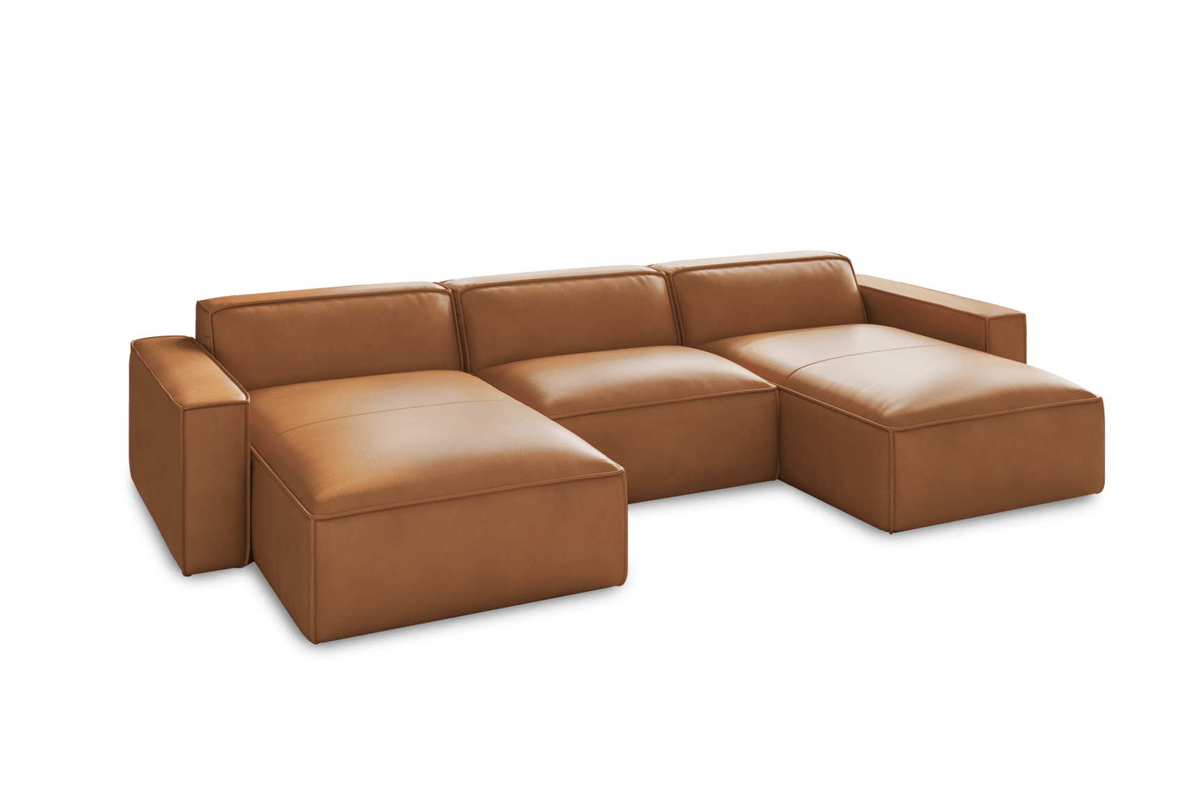 Nathan Leather Modular Sectional Lounge