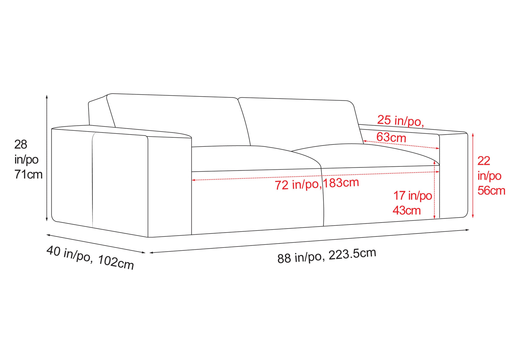Nathan Leather Modular Lounge