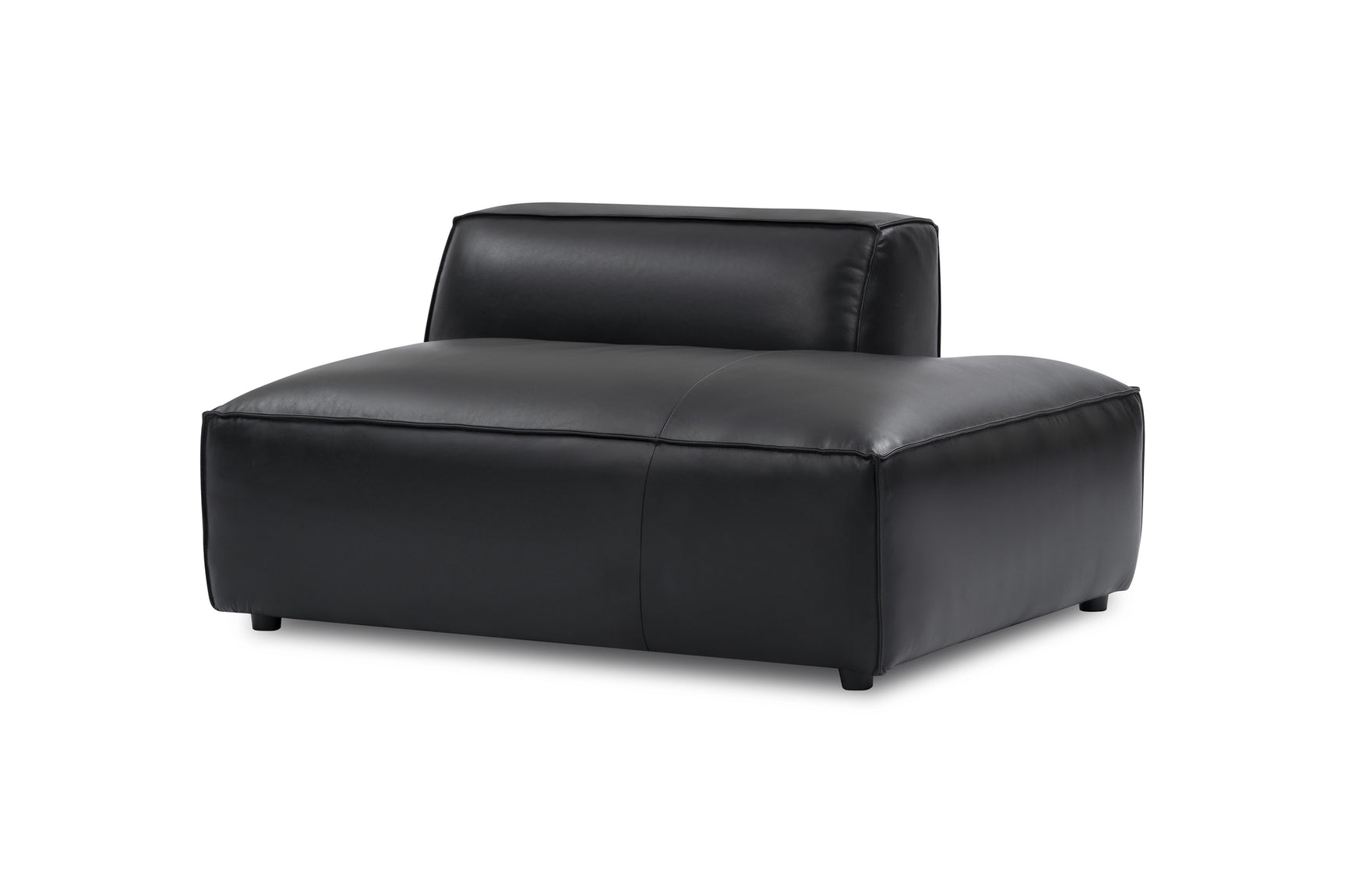 Nathan Leather Right Open-End Lounge Module