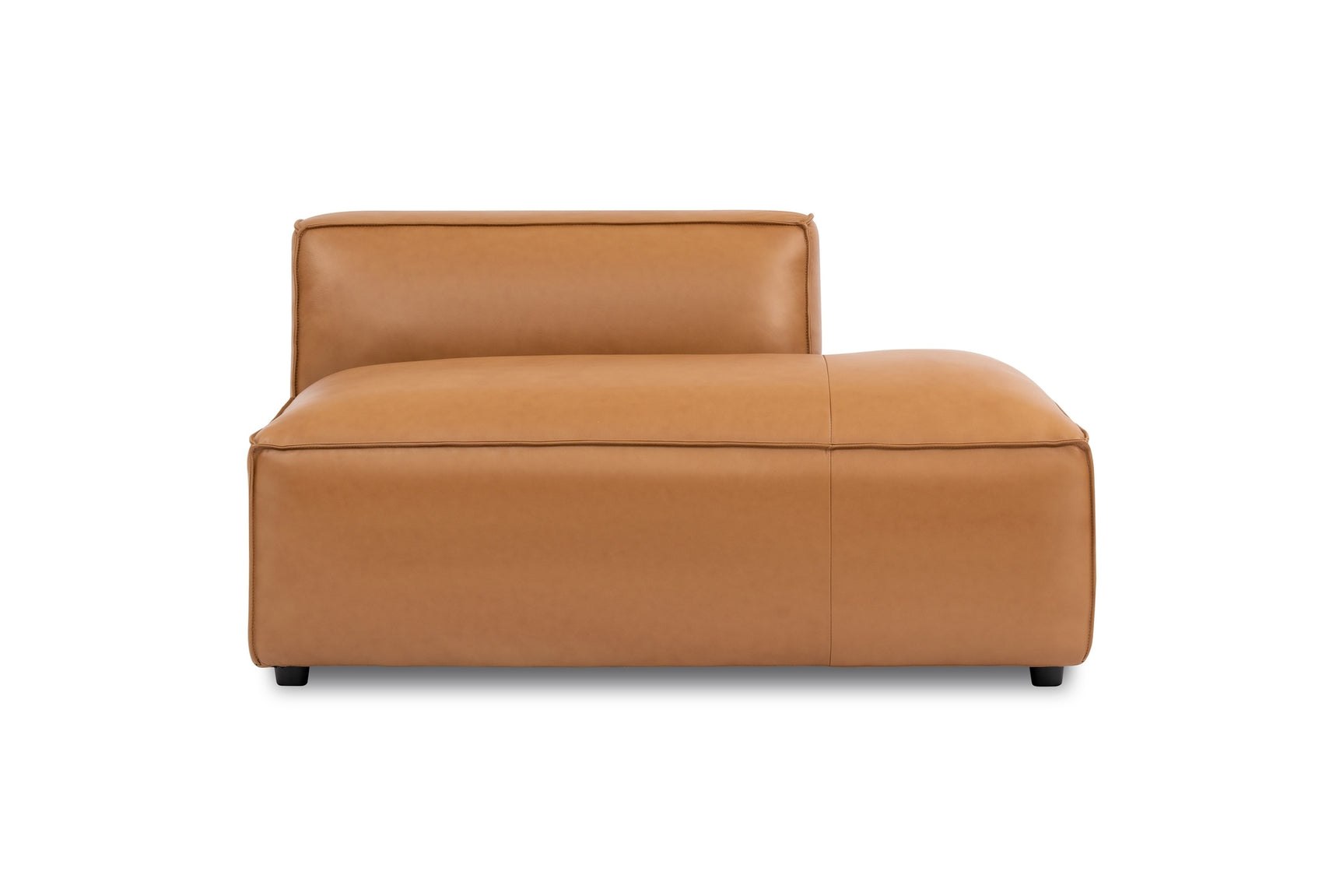 Nathan Leather Right Open-End Lounge Module