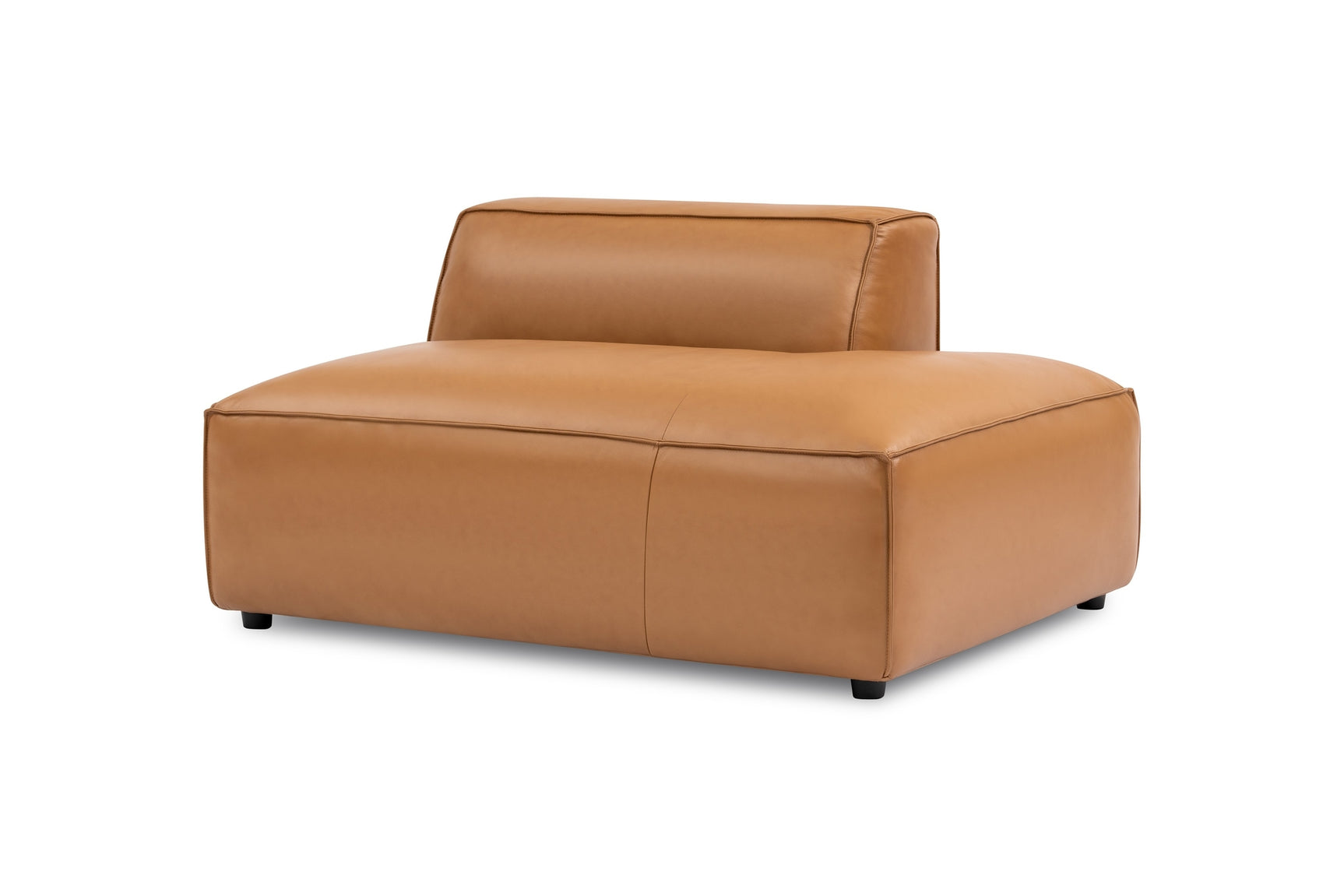 Nathan Leather Right Open-End Lounge Module