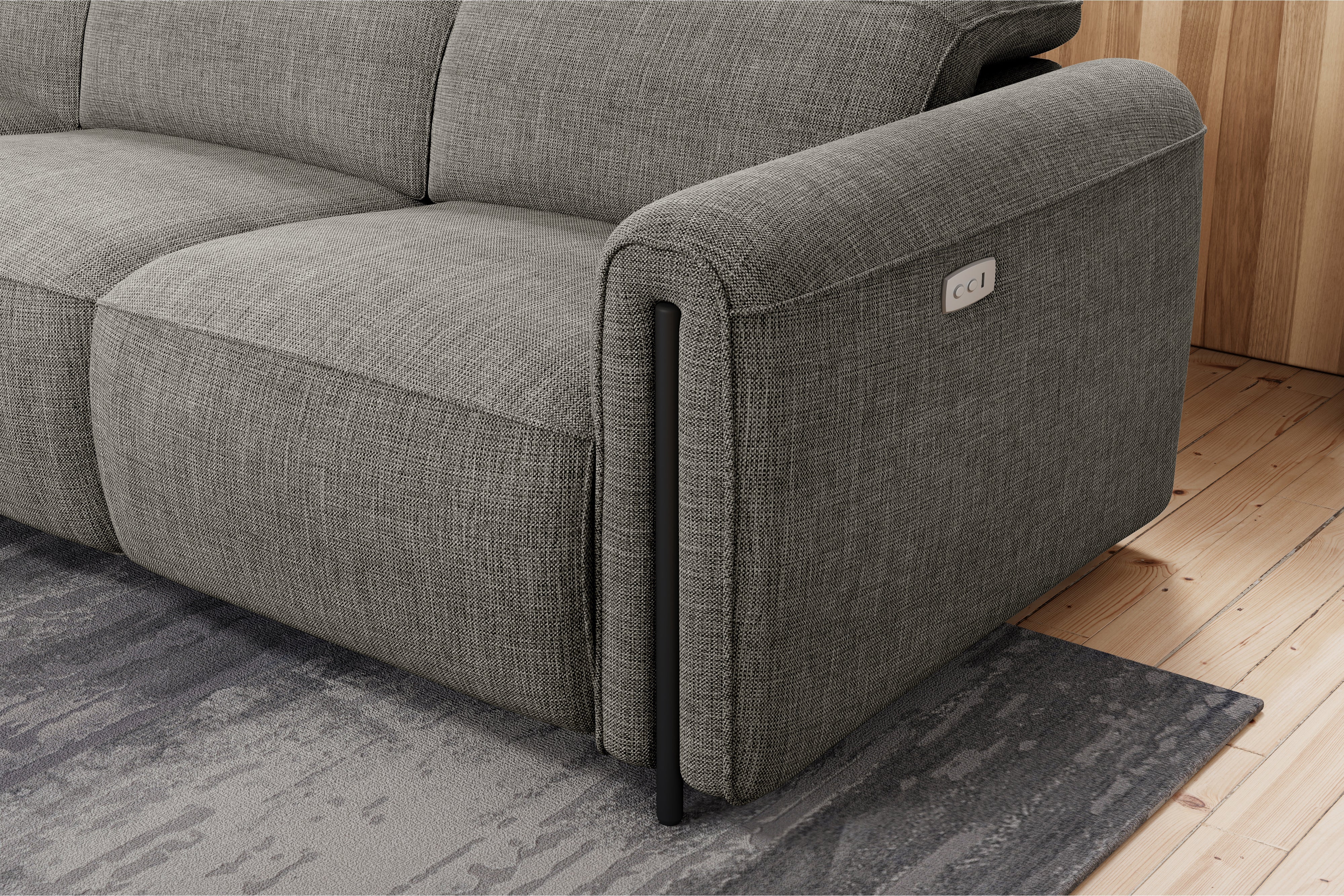 Octavia Fabric Reclining Corner Sectional Cloud Lounge