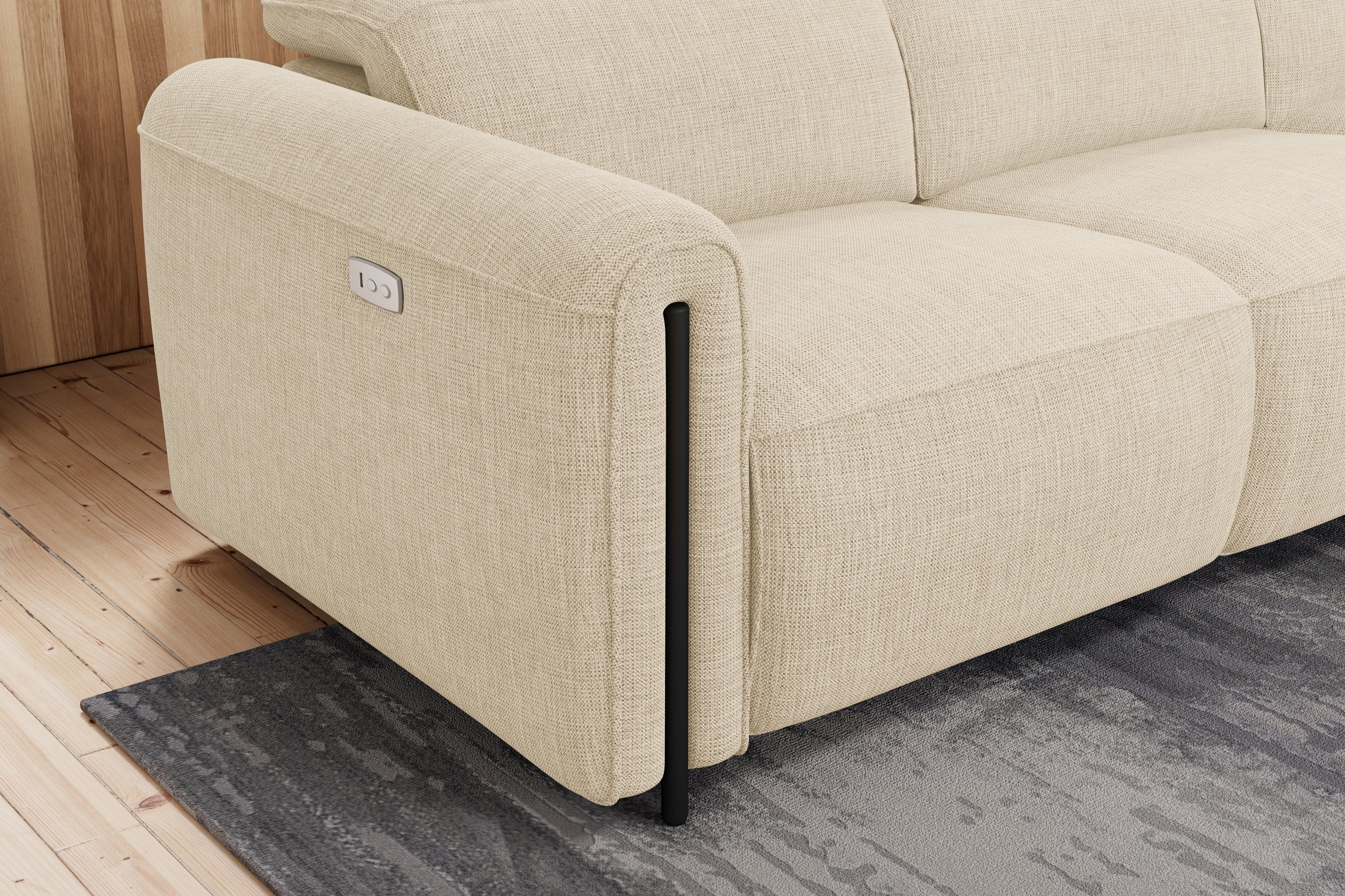 Octavia Fabric Reclining Corner Sectional Cloud Lounge