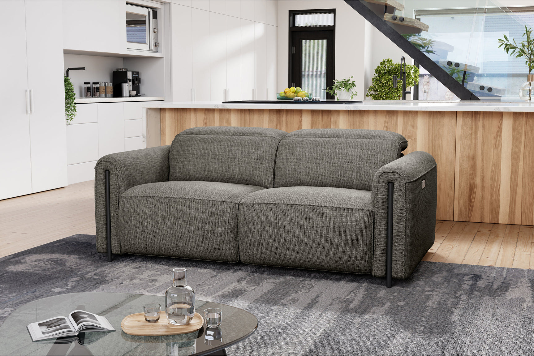 Octavia Fabric Dual Reclining Cloud Lounge