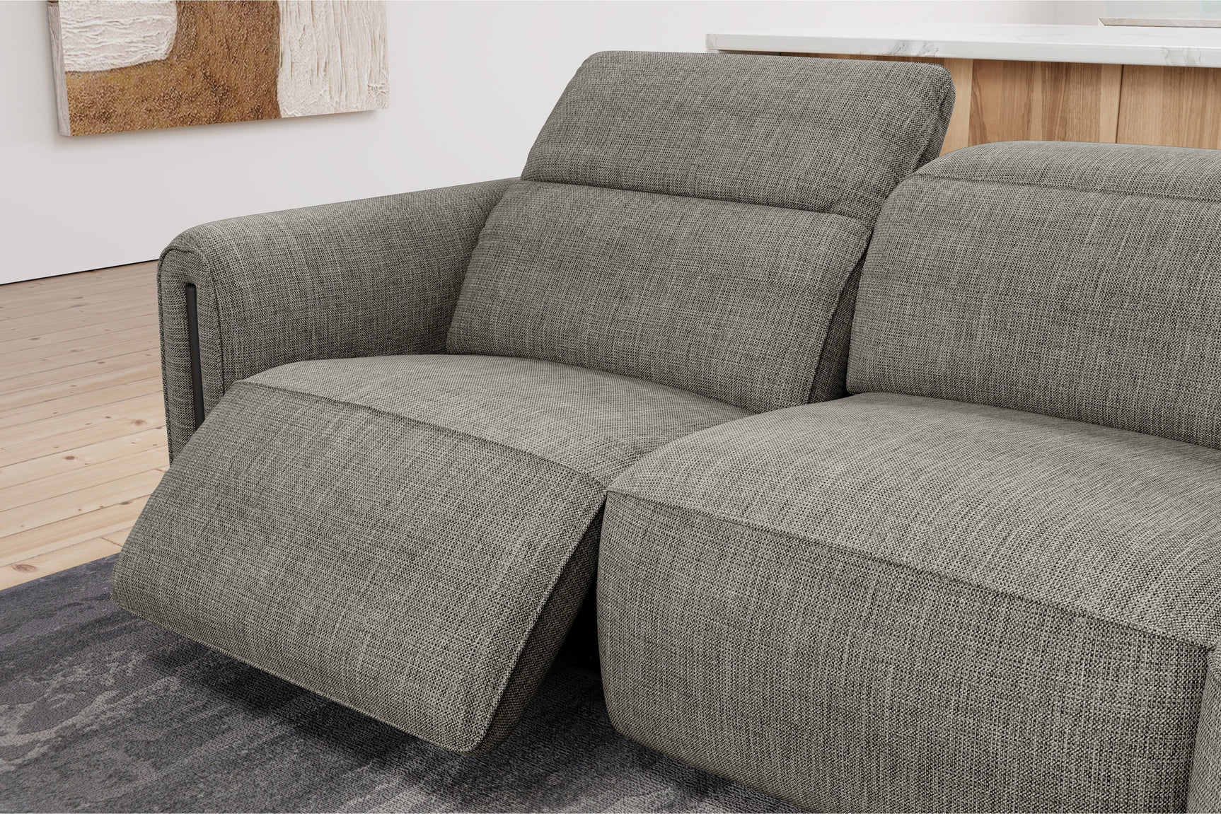 Octavia Fabric Reclining Corner Sectional Cloud Lounge