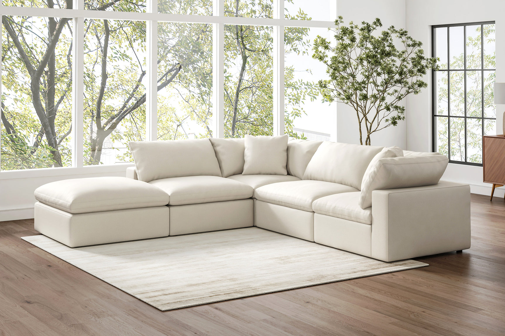 Ophelia Fabric Modular Sectional Lounge