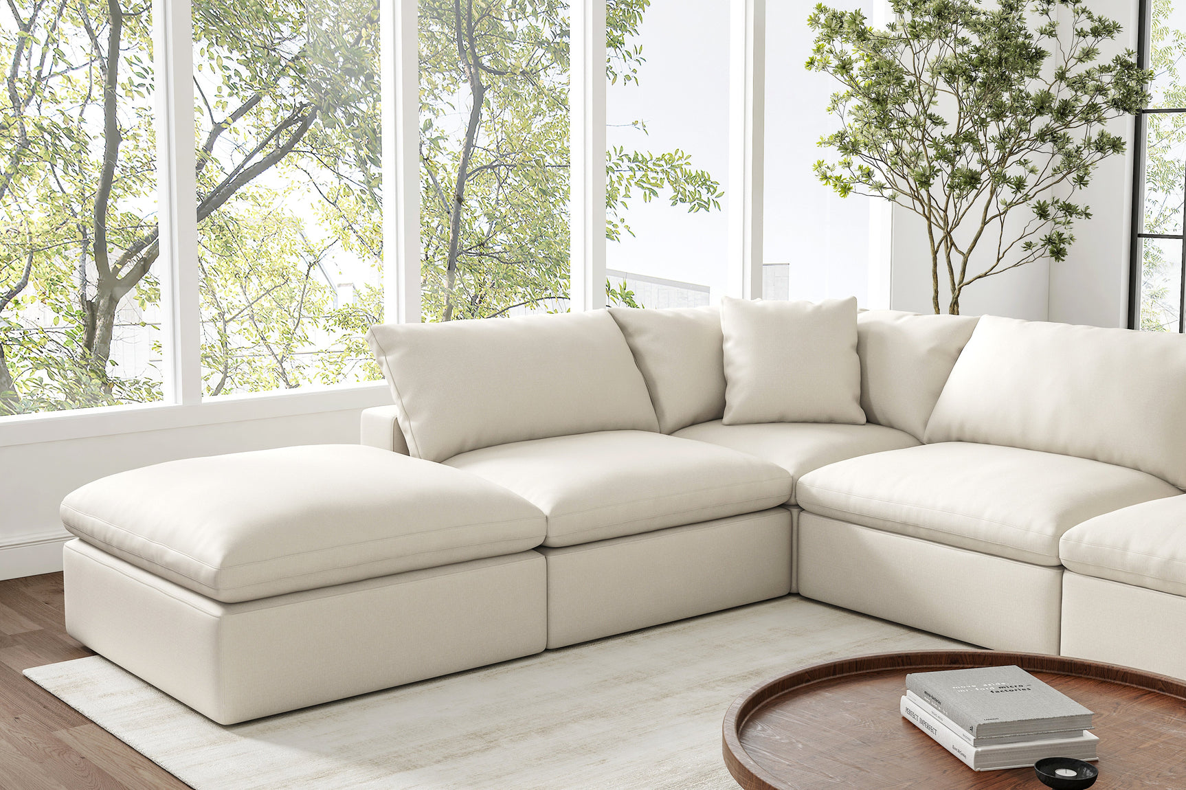 Ophelia Fabric Modular Sectional Lounge
