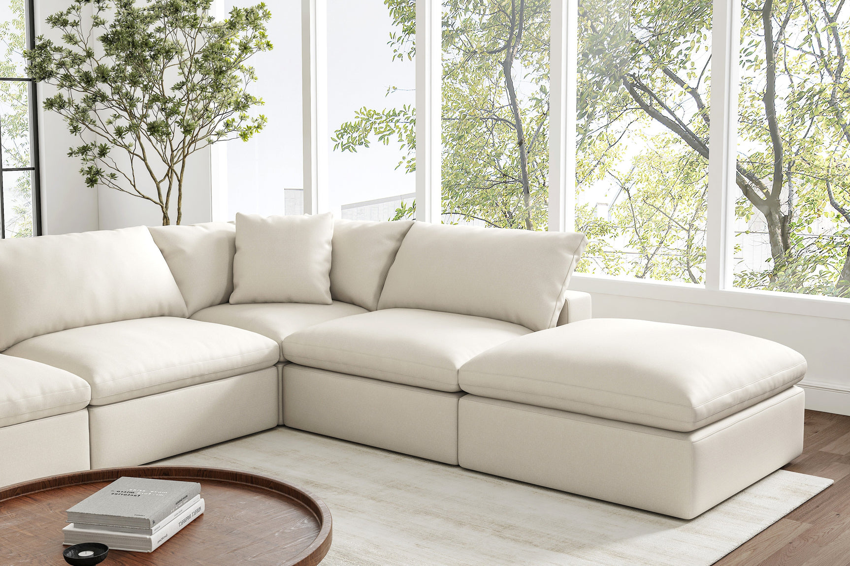 Ophelia Fabric Modular Sectional Lounge