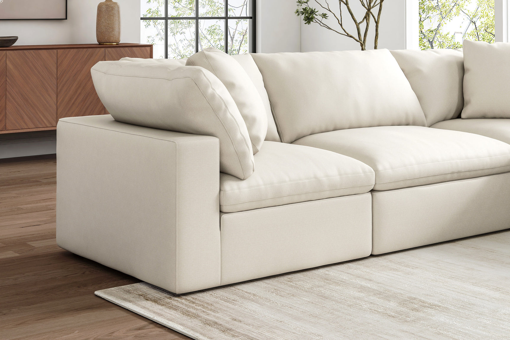 Ophelia Fabric Modular Sectional Lounge