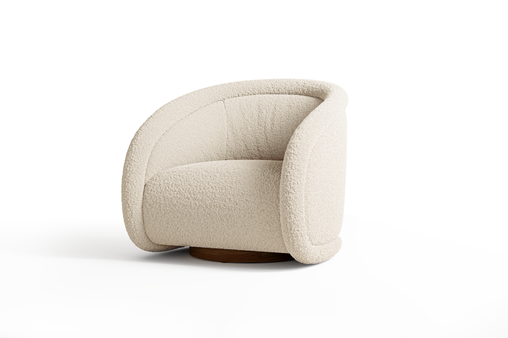 Violet Fabric Swivel Chair