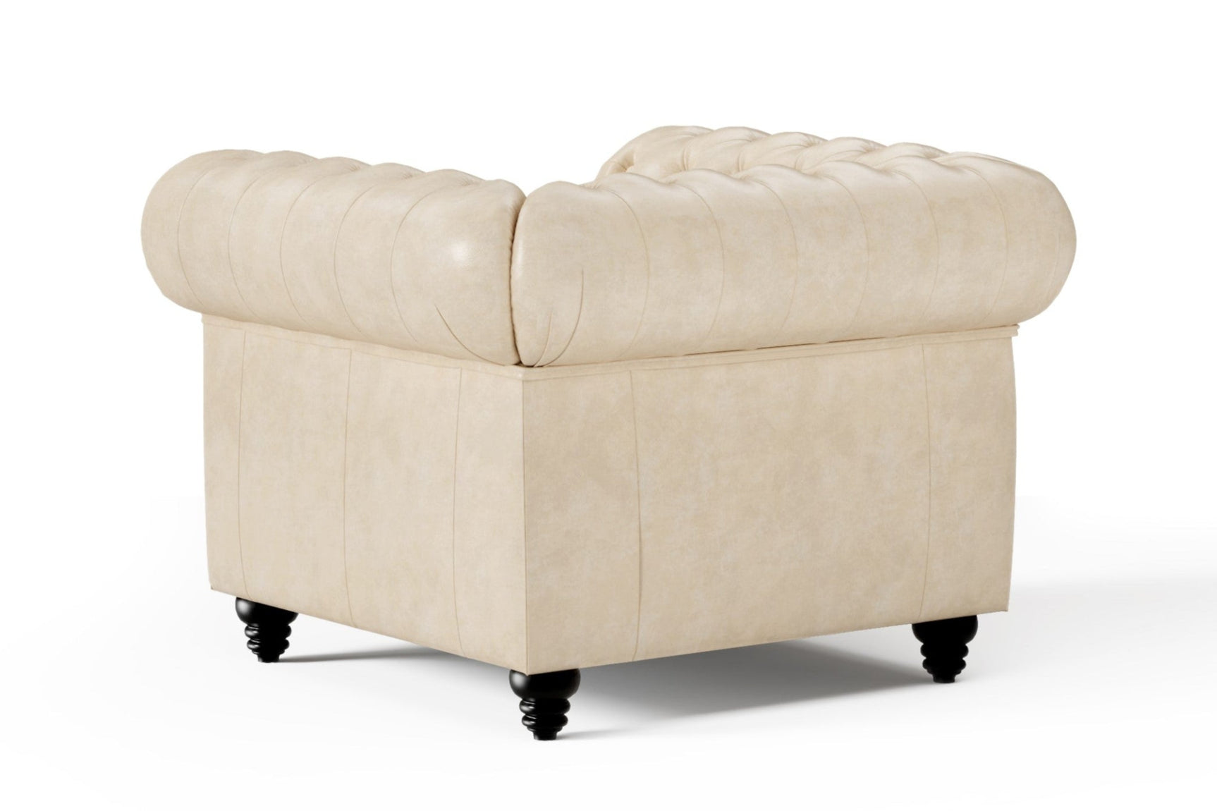 Parma Leather Chesterfield Accent Chair