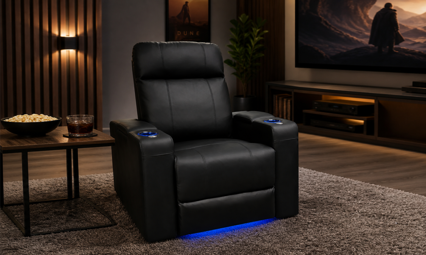 Piacenza Original Power Headrest Home Theater Lounge