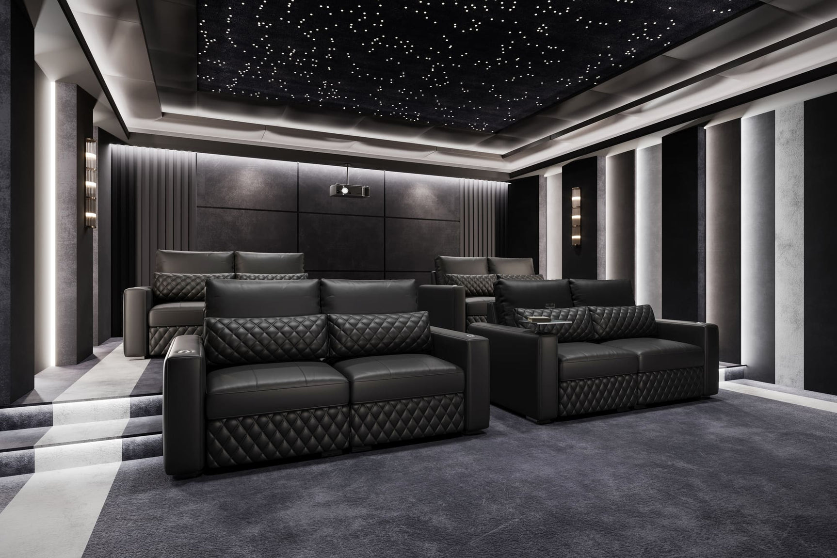 Pisa Leather Lounge Sectional