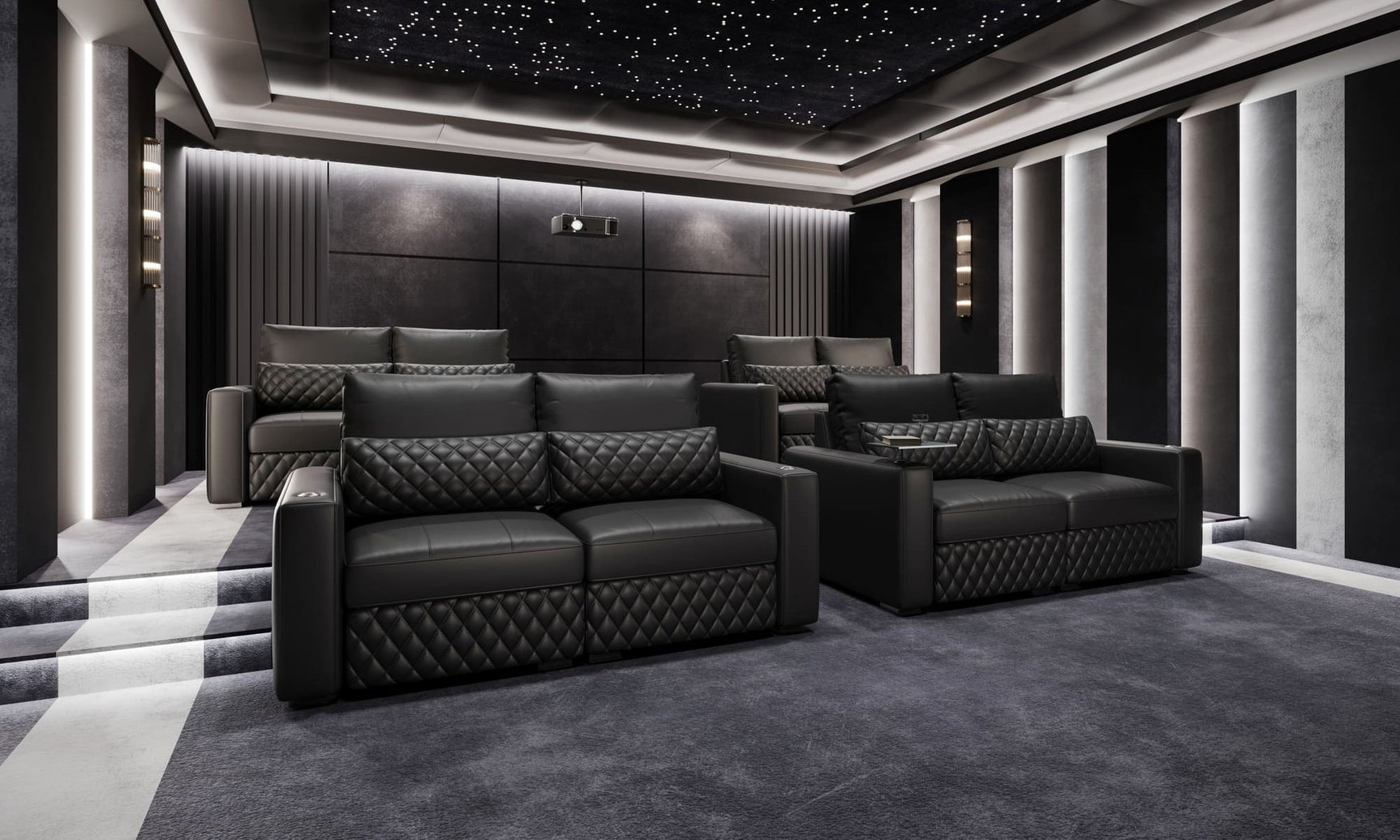 Pisa Leather Lounge Sectional