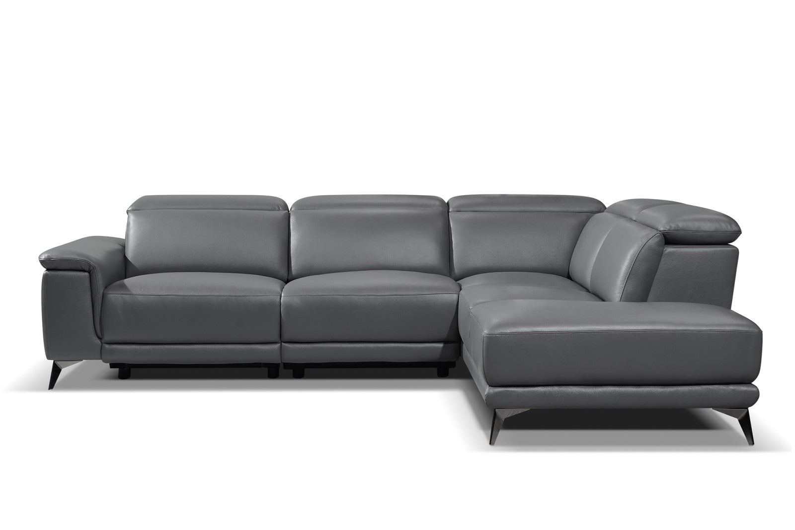 Pista Leather Reclining Sectional Lounge