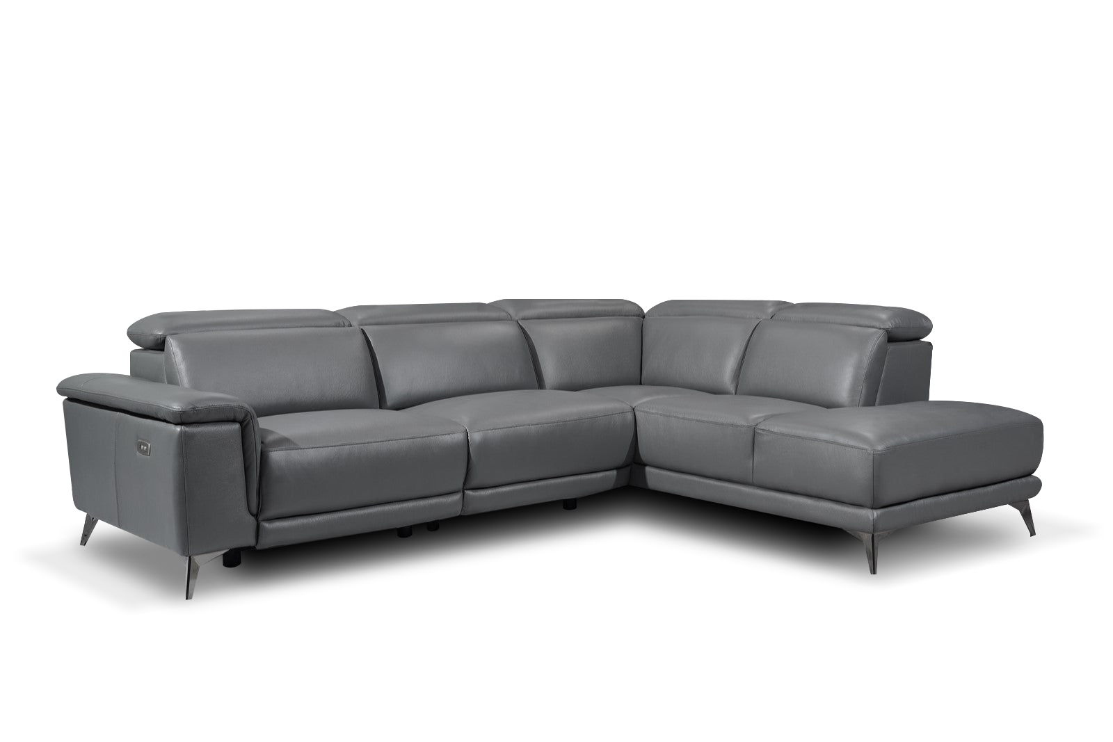 Pista Leather Reclining Sectional Lounge